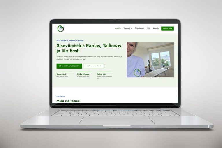 PintsliPai.ee koduleht – Riin.eu tehtud tööd